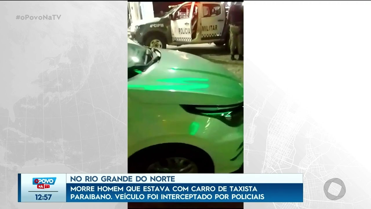 Morre homem que estava com carro que taxista paraibano, no Rio Grande do Norte - O Povo na TV