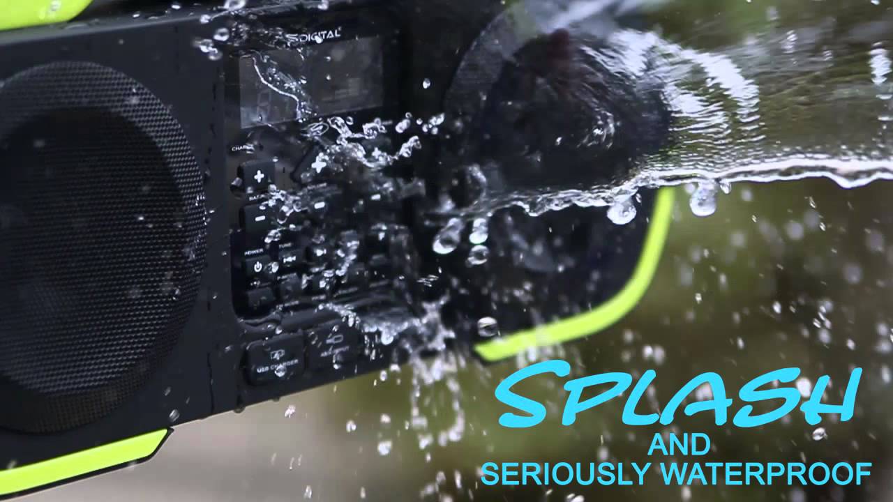 Splash X3808 Waterproof Bluetooth Outdoor Boombox Speaker