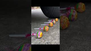 Crushing Crunchy & Soft Things by Car! EXPERIMENT Car vs marbles #shorts #asmr #asmrsound