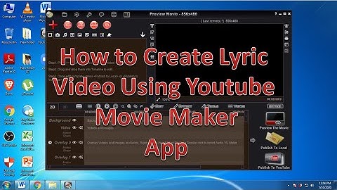 Create Lyric Video Using Youtube Movie Maker | Channel ni RmR Tutorials