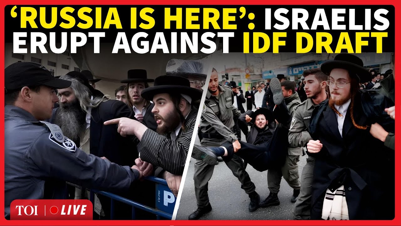 Jewish Block LIVE | Massive Protest Rocks Israel; Ultra-Orthodox Jews Block Entry ...