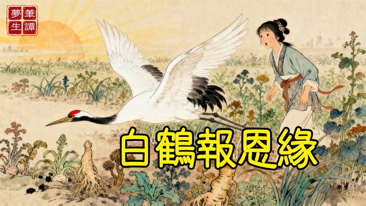 童養媳每日砍柴遭婆婆毒打，崖邊救下受傷白鶴，白鶴引領她發現珍稀藥田，終成一代女名醫！#故事#民間傳說#奇遇#報恩#原創故事