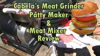 Cabela's Meat Grinder  Burger Patty Maker  20lb. Meat Mixer  Review
