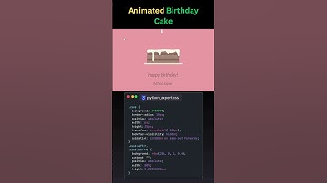 Animated Birthday Cake in CSS! 🎂 | Creative HTML Animation#Shorts #cssanimation #css #cssart #coding