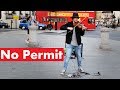 Australian Violinist "No Permit" Killing it at Trafalgar Square in London