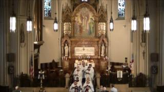 Video thumbnail of ""Alleluia! Sing to Jesus" (Hyfrodol) @ St. John's Detroit"