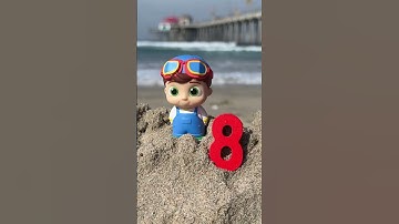 Counting With JJ At The Beach ⛱️ #cocomelon #123 #shorts