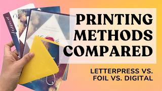 Letterpress vs Foil vs Digital Printing: What's the Difference? #Letterpress #FoilPrinting
