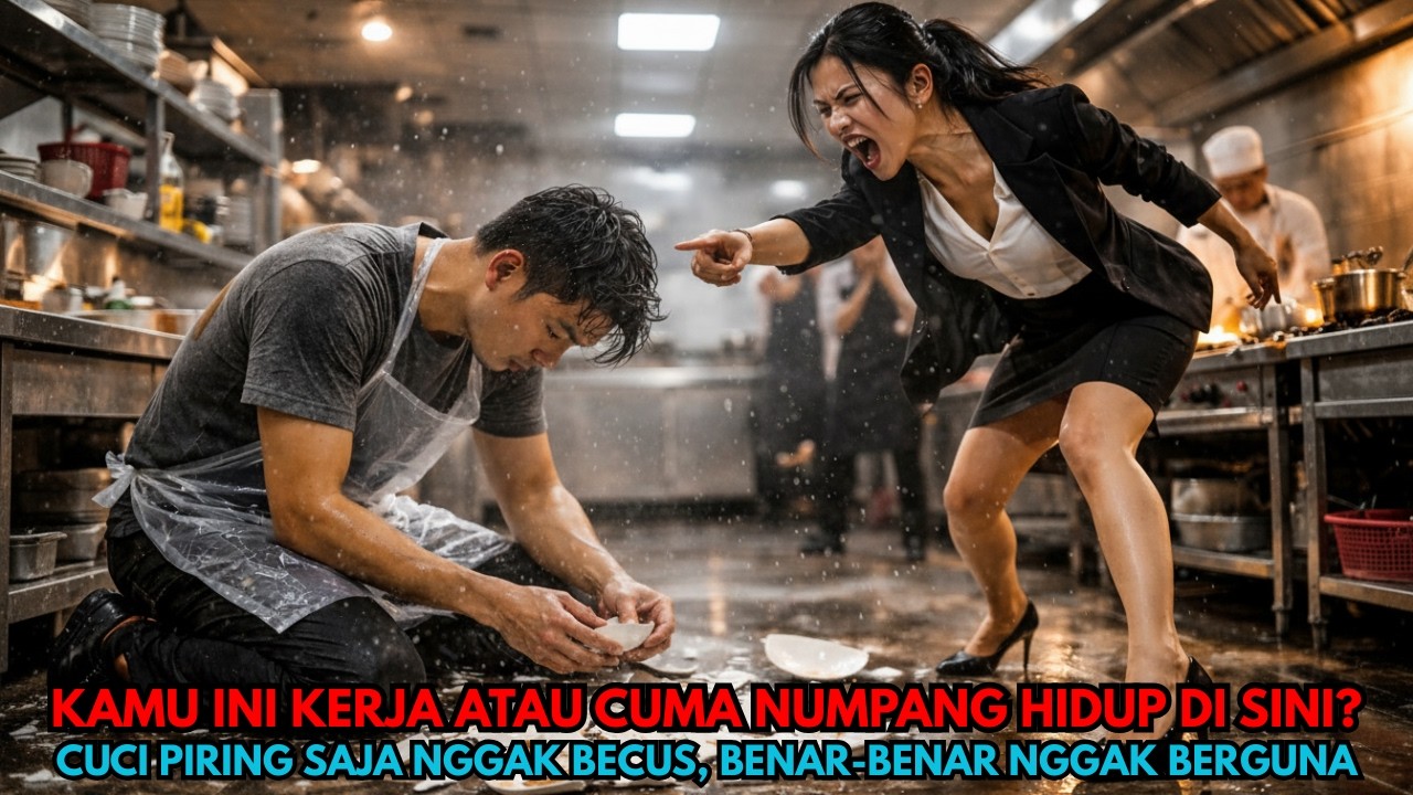 Cuci Piring Saja Kamu Lamban Sekali! Kamu Benar-benar Pria Sampah Yang Tidak Berguna