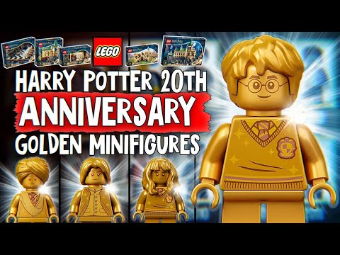 All LEGO Harry Potter 20th Anniversary Golden Minifigures 2021. Versions of the popular characters