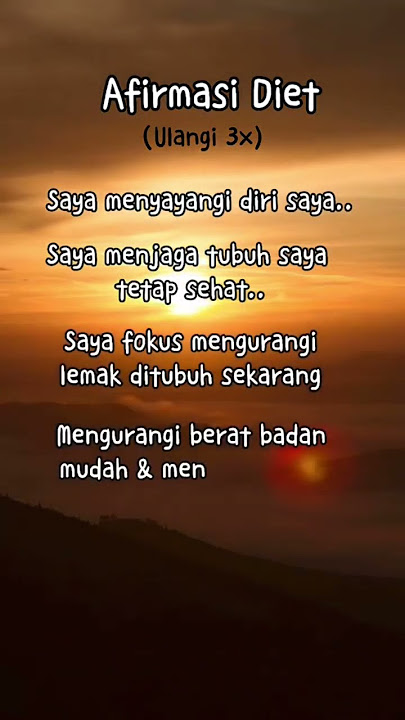 Afirmasi Diet/menurunkan berat badan #ytshorts #shorts