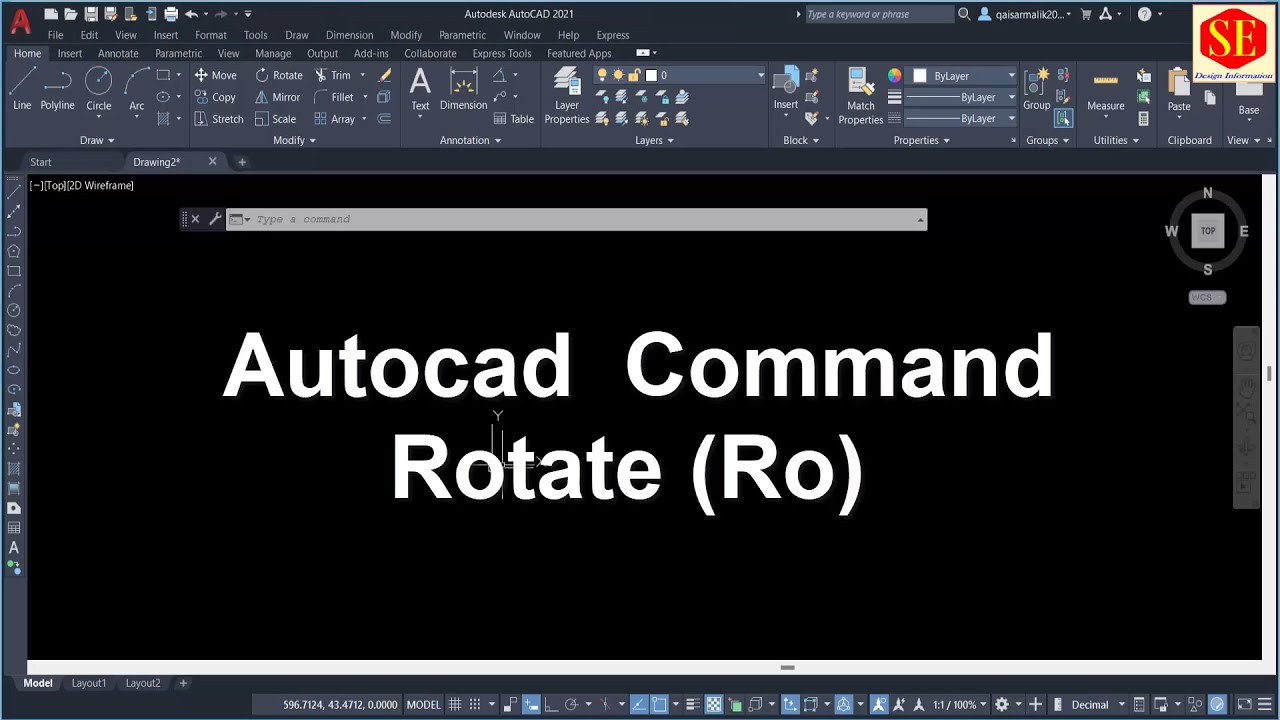 Autocad Readable Text Rotation Rotate In AutoCAD - YouTube