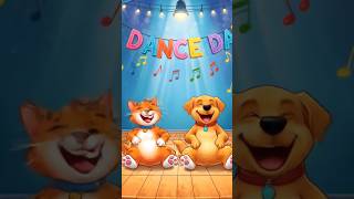 Funny Cat &amp; Dog Fall While Dancing 😂🐱🐶# Subscribe Now##FunnyCat #FunnyDog #KidsVideo #