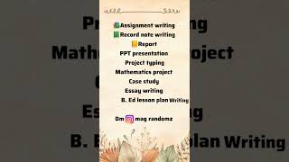 Paid Writing service for students📔🖋️ #recordwriting #assignmentwriting #lessonplan