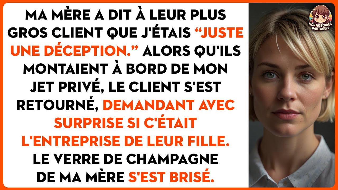 Mes parents m'ont appelée leur fille ratée, puis leur client m'a vue au terminal pour jets privés.