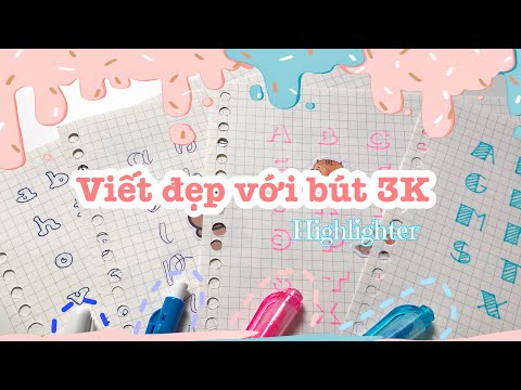 Video 4 kiểu chữ siêu xịn chỉ bằng bút bi và Highlighter ||... - youtube