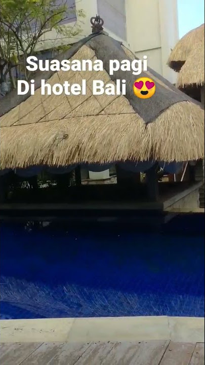 suasana yang sejuk di pagi hari di hotel bali