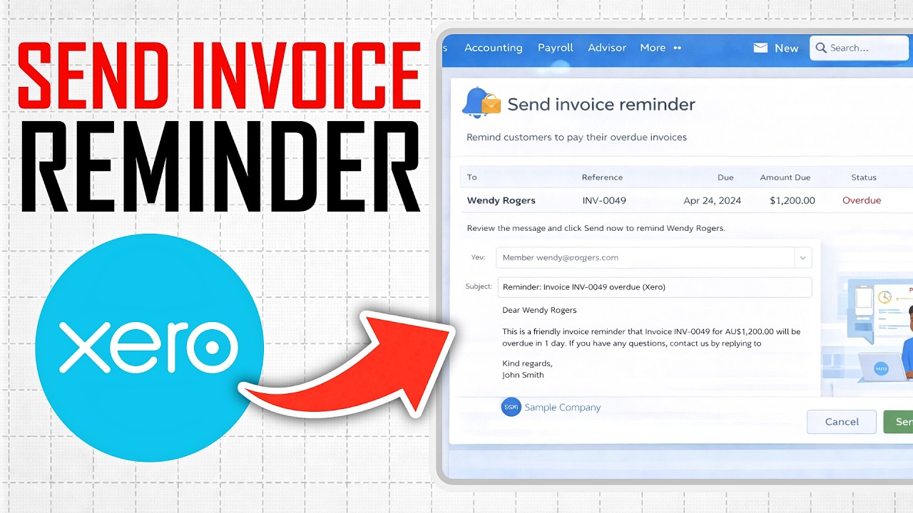 How To Send Invoice Reminder In Xero (Full Guide) - YouTube