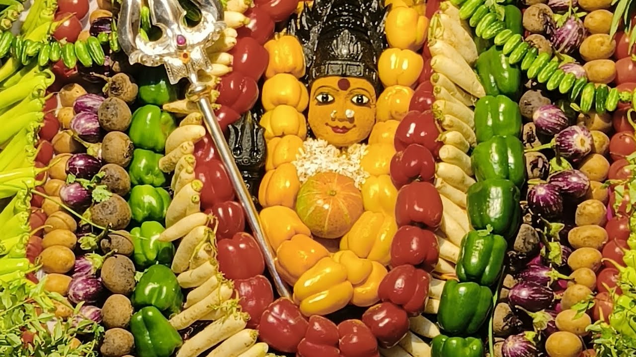 Vegetables Alankarana, Sapthagiri Nagar Gangamma Temple Tirupati (110