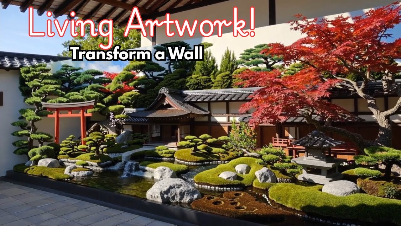 Stunning 3D Japanese Zen Wall Gardens: Kabe-Niwa! - YouTube