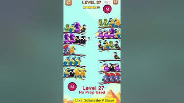 #bird #sort 2 #color #puzzle level 27 #birdsort #colour #gaming #viral #trending #shorts #solution