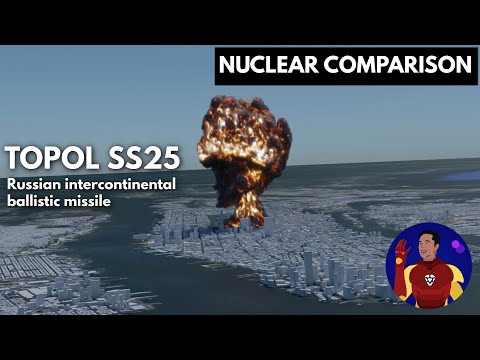 Nuclear Bombs Destruction Comparison 3D