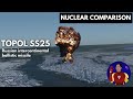 Nuclear bombs destruction comparison 3d