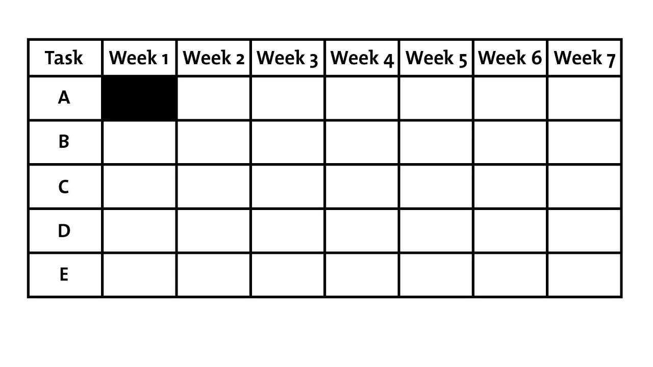 Gantt Chart For Sports Event
