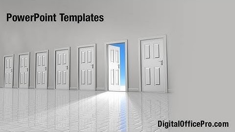 Door to Opportunity PowerPoint Template Backgrounds - DigitalOfficePro #08616W