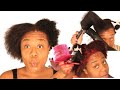 SILK BLOW-OUT ON NATURAL HAIR! HEAT TRAINING? Fea. NUTREE PROFESSIONALS-CYN DOLL