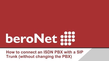 How to connect an ISDN PBX with a SIP Trunk