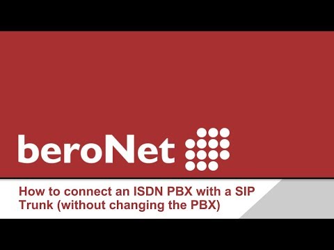 How to connect an ISDN PBX with a SIP Trunk