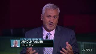 Emotional Fred Couples talks about legacy of Arnold Palmer 