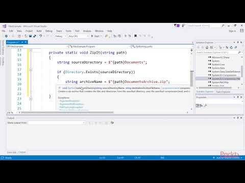 C# 7 and .NET Core Solutions: Creating and Extracting ZIP Archives | packtpub.com