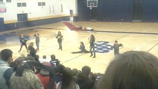 School assembly flashmob