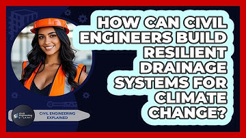 How Can Civil Engineers Build Resilient Drainage Systems For Climate Change?