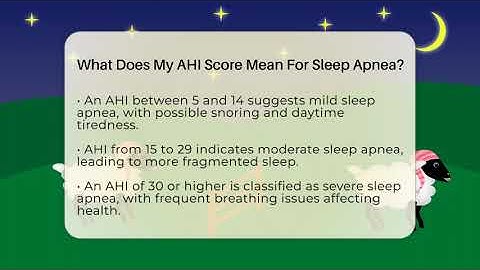 What Does My AHI Score Mean For Sleep Apnea? - Sleep Apnea Support Network