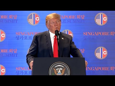 Trump speaks after historic summit with Kim Jong Un