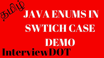 TAMIL JAVA USE ENUMS IN SWITCH CASE DEMO