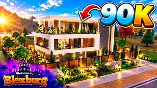 BLOXBURG: Cozy Modern Tropical House Speedbuild | Roblox House Build | 90K