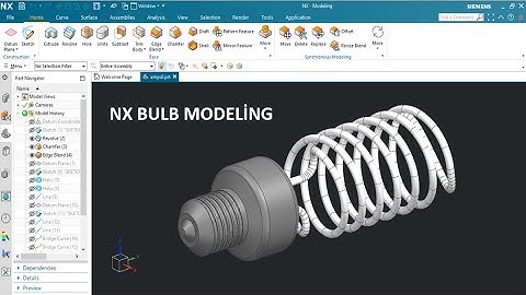 Nx Surface Modeling - Bulb Design