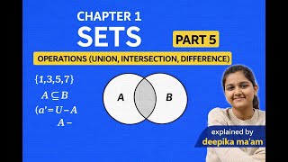 Class 11 Maths | Sets Chapter 1 | Operations on Sets 🔥 Union, Intersection & Disjoint Sets | Part 5