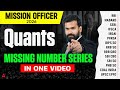 Missing Number Series One Shot | Quant for RBI Grade B, SEBI, NABARD &amp; SO Exams | By Rahul Meena