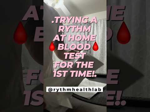First Rythm blood test 🩸 dialing in my health #rythm #biohacking #fitness @rythmhealth  #bloodtest