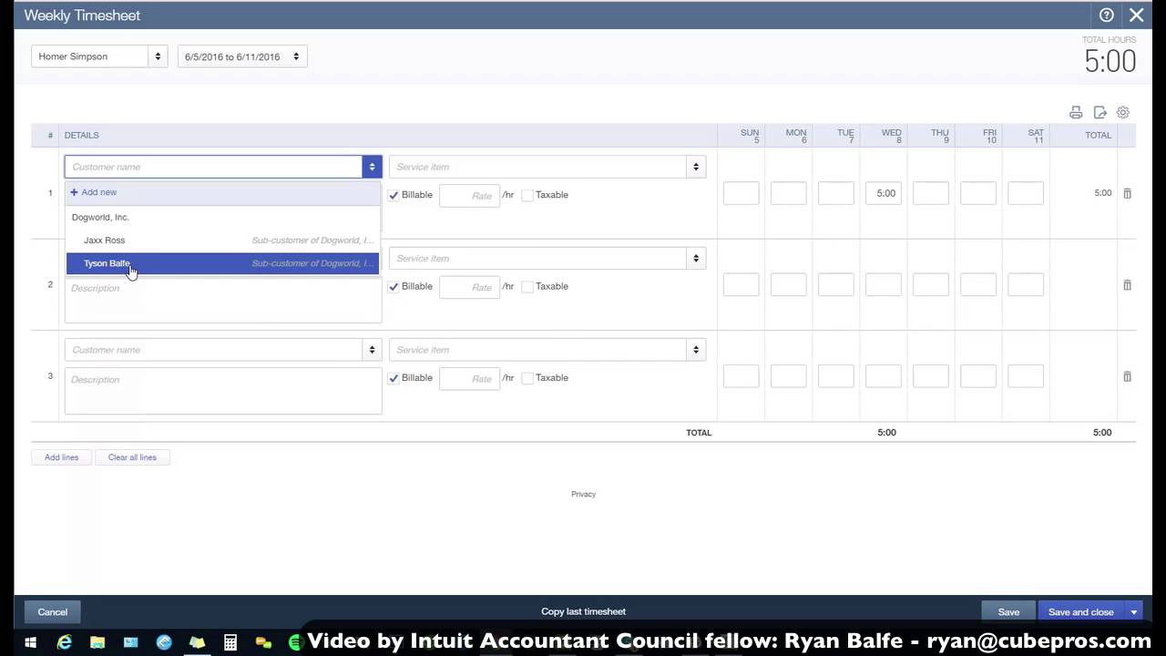 QuickBooks Online Payroll Job Costing Workaround Negative Duplication Method Ryan Balfe YouTube