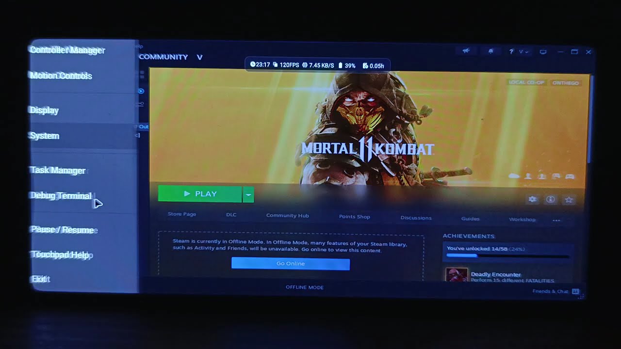 Mortal Kombat 11: Ultra Graphics - PC Steam Android - Emulation Winlator - Snapdragon Elite 24GB RAM