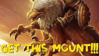 How to obtain the Grand Gryphon Mount and Shield wall Rep farm