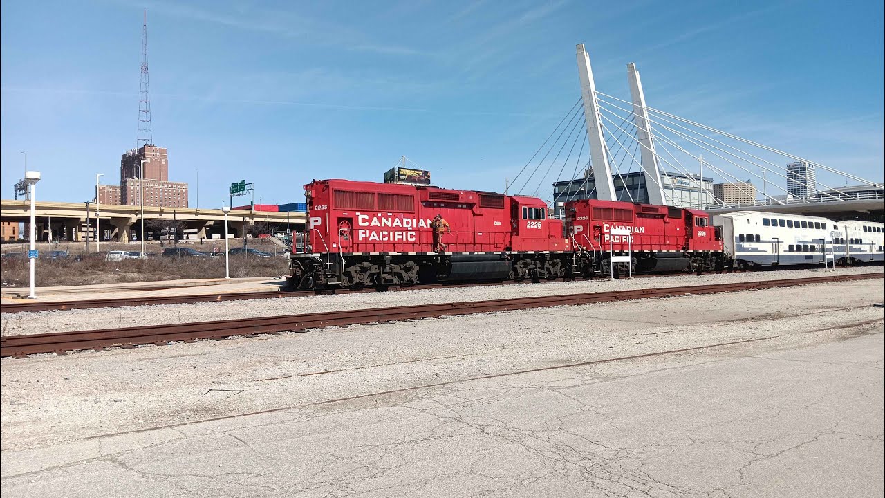 Rare Metrolink Car Storage Move in the station and CP 8757 Leads CPKC 247!!