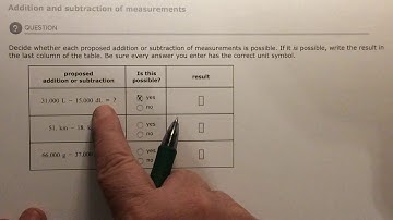 Aleks Addition and subtraction of measurements