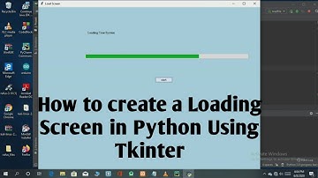 How to Create a Loading Screen in Python Using Tkinter | #python | #tkinter | #loadingscreen